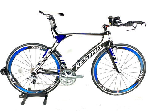 2011 Kestrel 4000 Pro SL Tri Ultegra 10 Speed Oval Carbon Wheels Size: XL