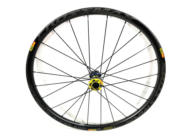 BRAND NEW Mavic CROSSMAX PRO CARBON 27.5 Front Wheel Only Boost Spacin Orange County Cyclery