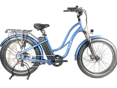 2025 ELUX Tahoe GT Step Thru E-Bike 8 Speed 26" Fat Tires 750watt Motor 48v20ah Battery